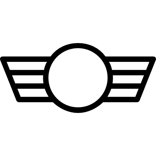 Badge army shapes and symbols military icon