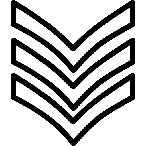 Badge military shapes and symbols army icon