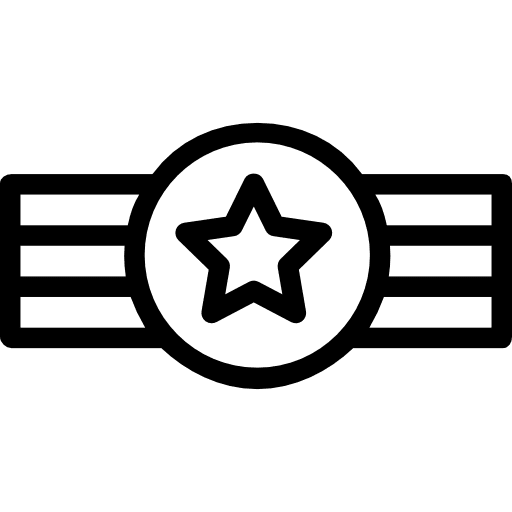 Badge rank military badge icon