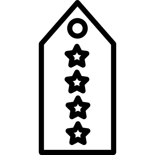 Badge shapes and symbols military army icon