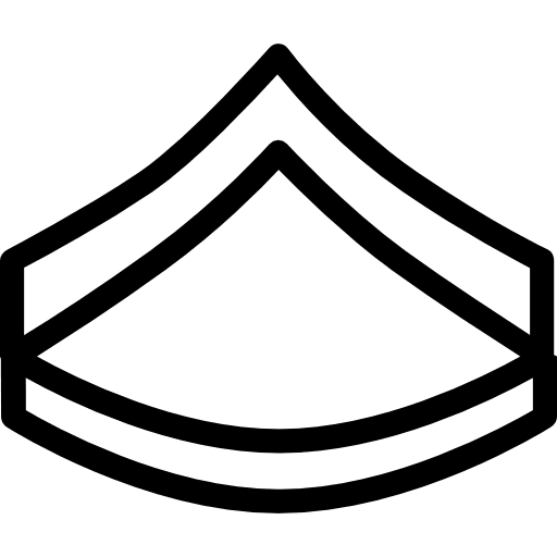 Badge shapes and symbols rank army icon