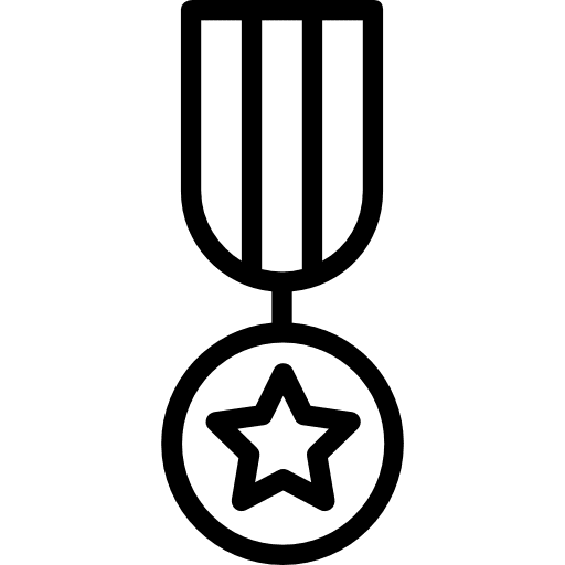 Medal winner champion award icon