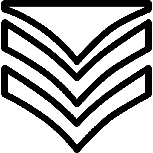 Badge army rank military icon