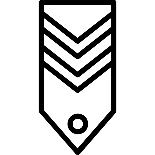 Badge military rank army icon