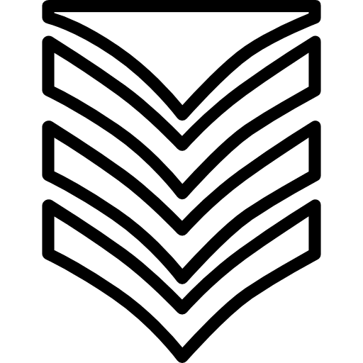 Badge military shapes and symbols army icon