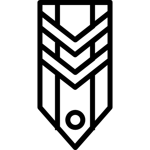 Badge rank army military icon