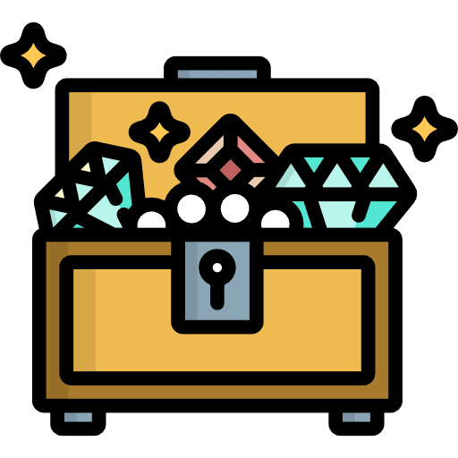 Chest pirate fashion treasure icon