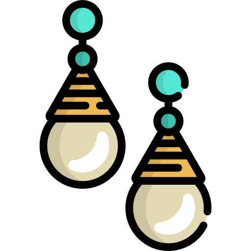 Earrings accesory jewel earrings icon