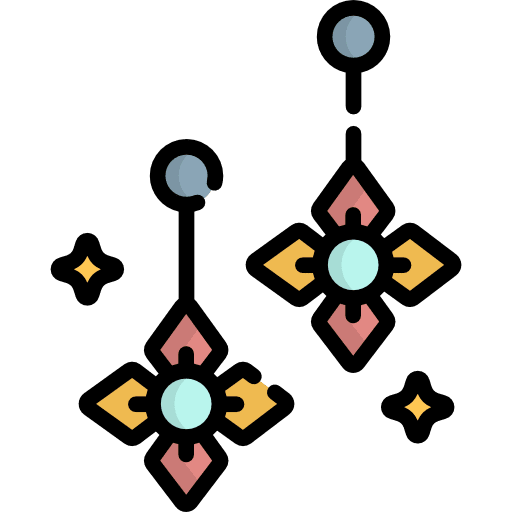 Earrings jewelry elegant fashion icon