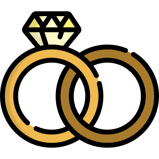 Wedding rings jewelry diamond wedding rings icon