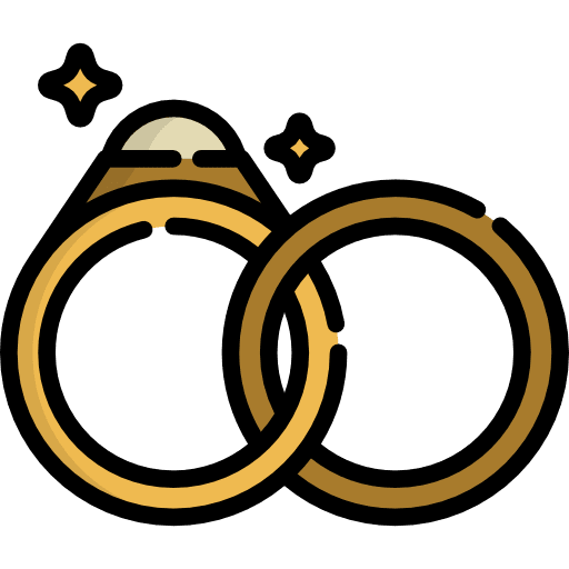 Wedding rings love and romance fashion wedding icon