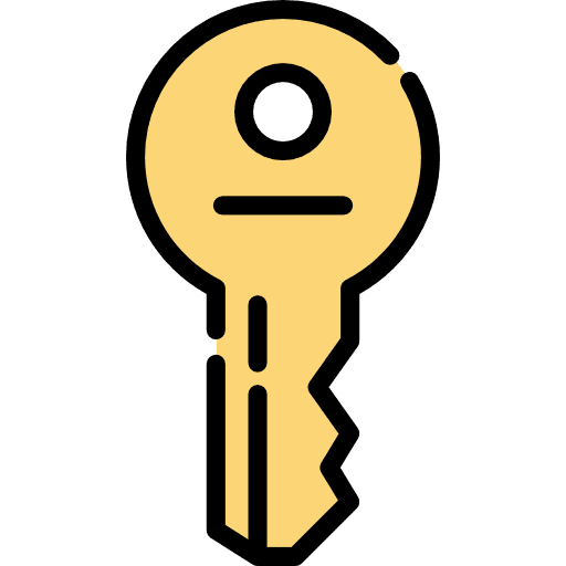 Door key keyword smart key password icon
