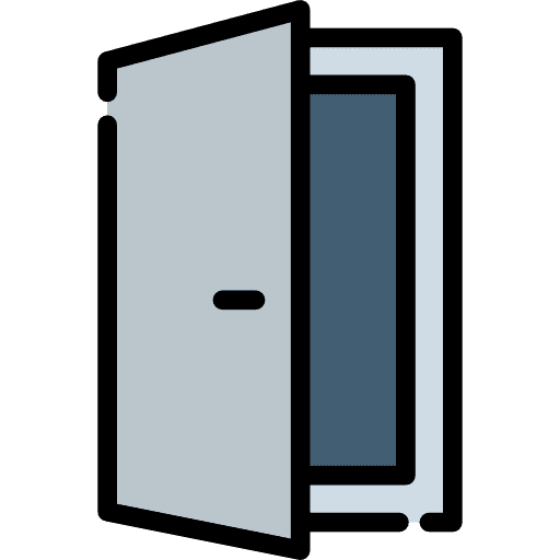 Doorway entry buildings doors icon