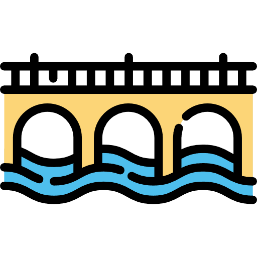Bridges archs wires structure icon
