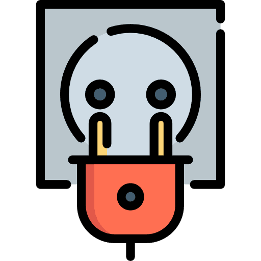 Electric electric socket electrical icon