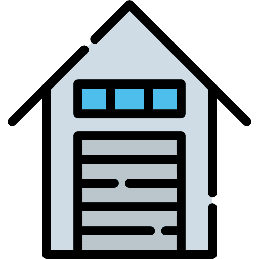 Metallic blind house metallic blind car icon