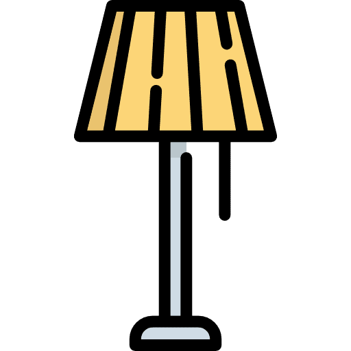 Indoor illumination buildings lights icon