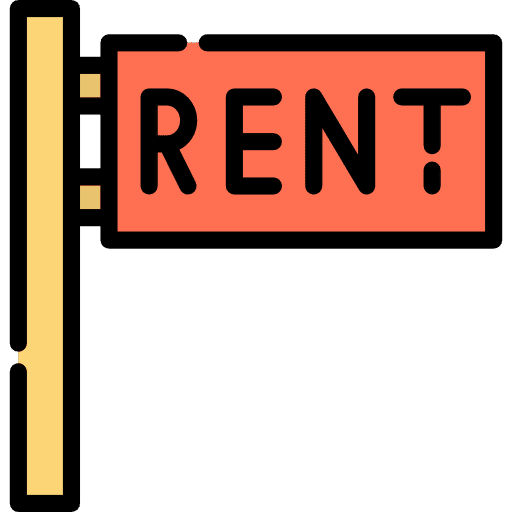 Maps and flags information rental renting icon