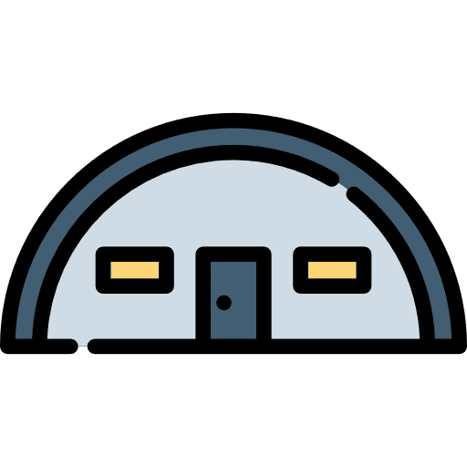 Storehouse industrial hall construction icon