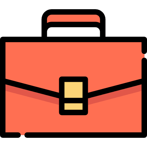 Book bag business suitcase book bag icon