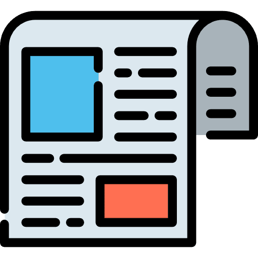 Printed multimedia print press icon