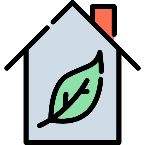 Real estate tree leaf buildings real estate icon