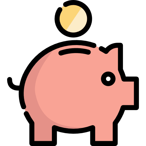 Savings coin hog money icon