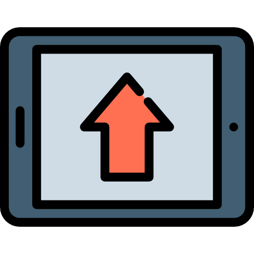 Up arrows computers technology icon