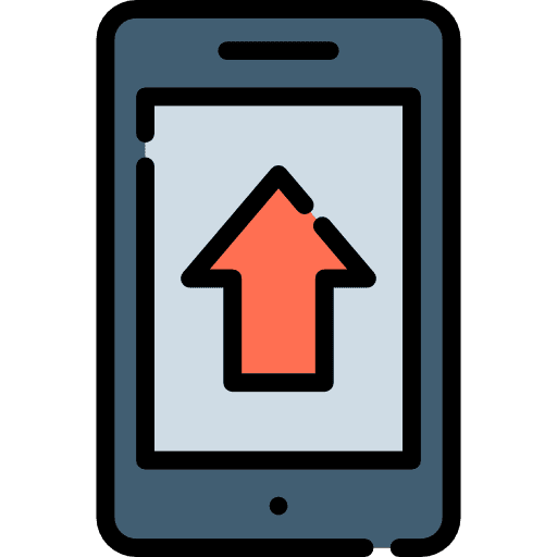 Up arrows up technology icon