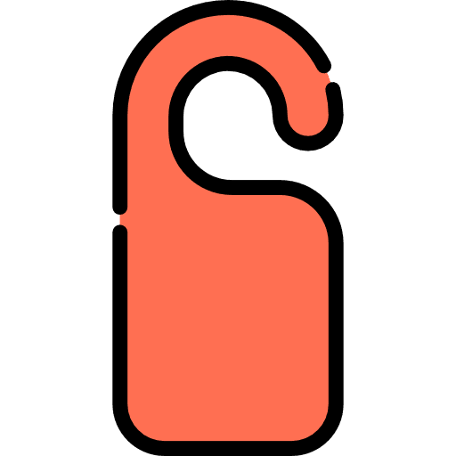 Disturbance hanger sign signal icon