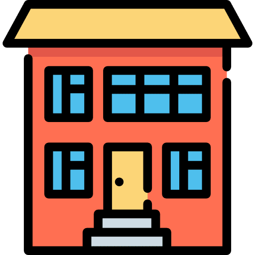 Entrance buildings construction houses icon