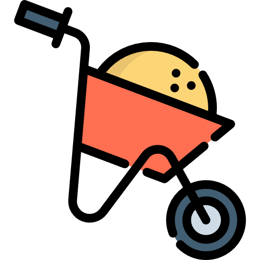 Barrow transport barrow working icon