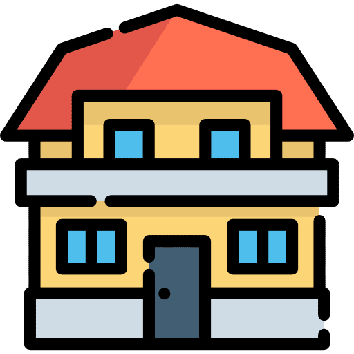 Glamour real estate building home icon