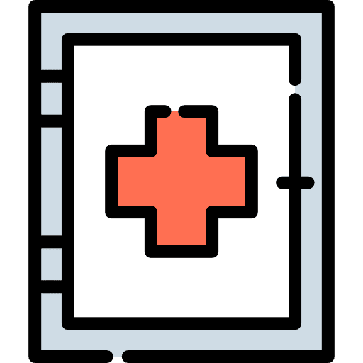 Health care medical kit medication medical icon