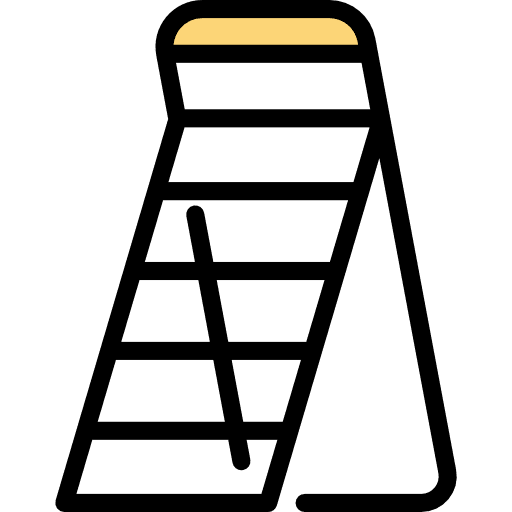 Ladders vertical stairs steps icon