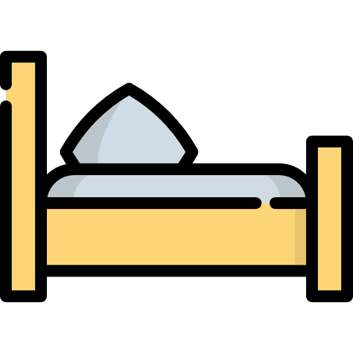 Beds sleeping sleep pillow icon