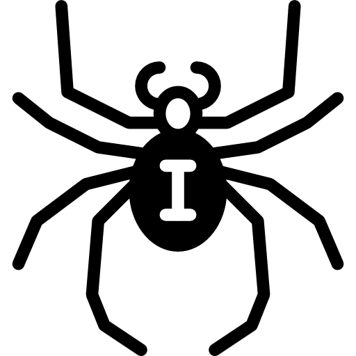 Spider animals entomology bugs icon