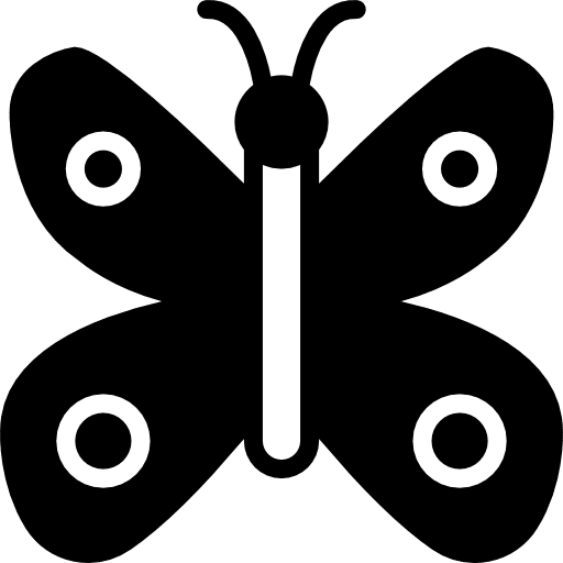 Butterfly bugs animals insects icon