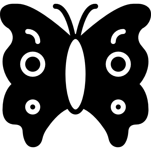Butterfly entomology butterfly bugs icon