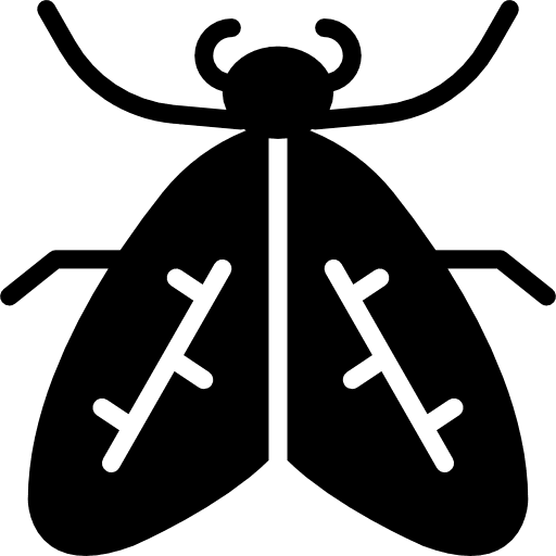 Moth bugs animals insects icon