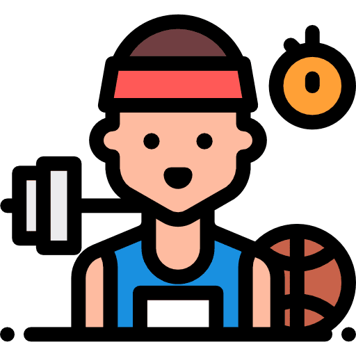 Athlete athlete professions and jobs avatar icon