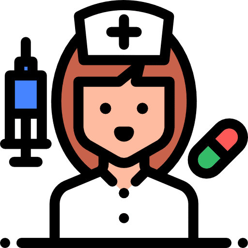 Nurse jobs profession user icon