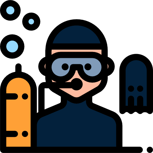 Diver user diver profession icon