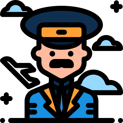 Pilot profession jobs pilot icon