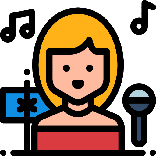 Singer jobs singer profession icon