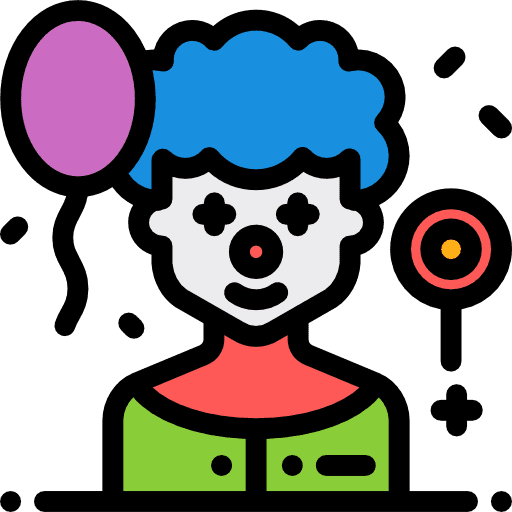 Clown profession user professions and jobs icon