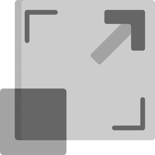 Full screen expand expanding direction icon