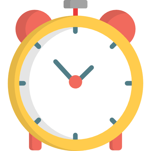 Alarm clock time timer alarm clock icon