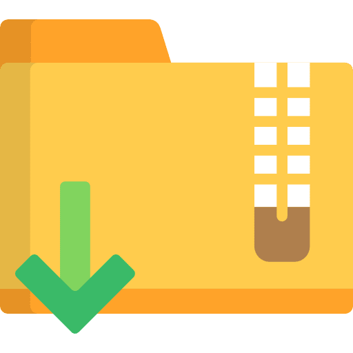 Folder file storage office material data storage icon