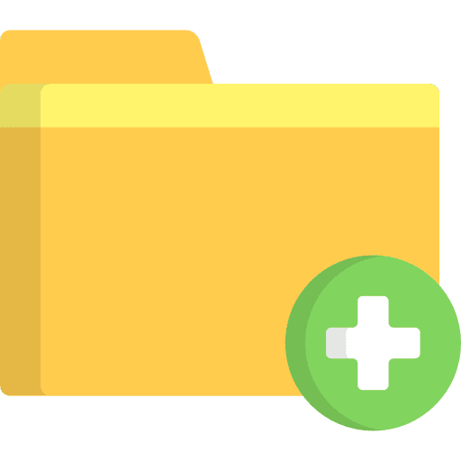 Folder office material interface data storage icon